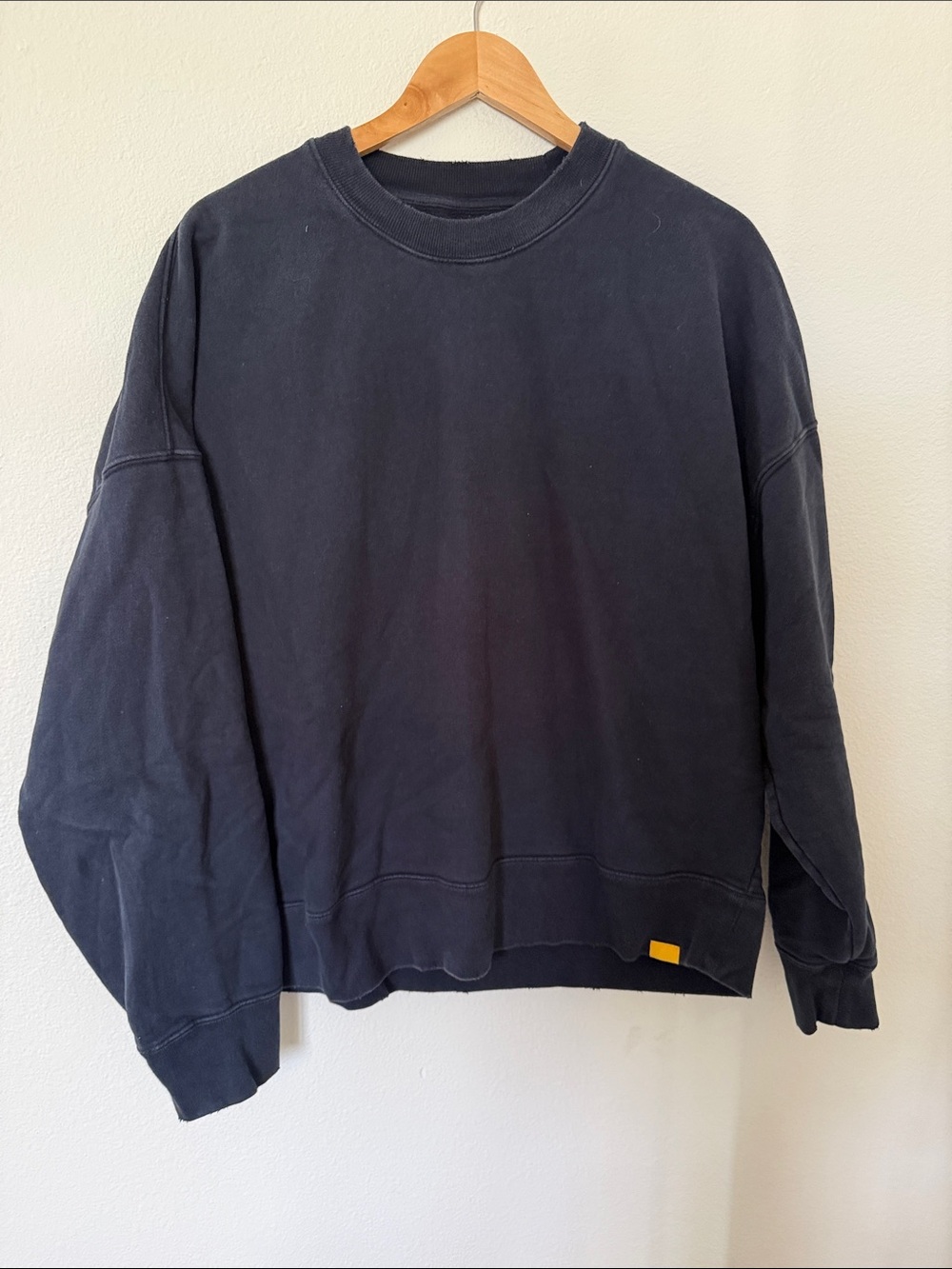 Yellow label sweatshirt